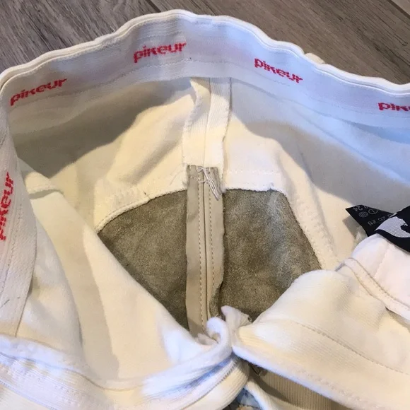 EUC PIKEUR Full Seat White Riding Breeches